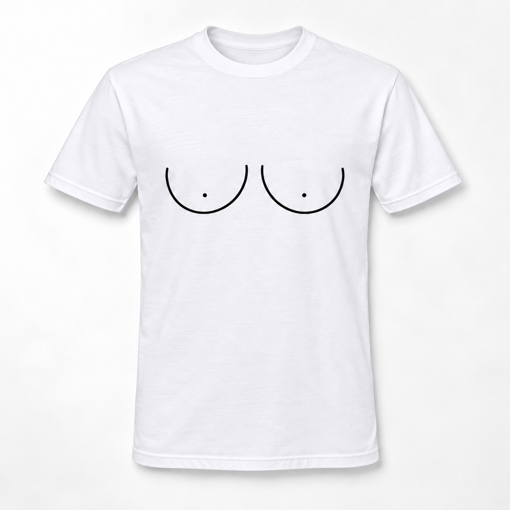 Boob Line Art T-Shirt