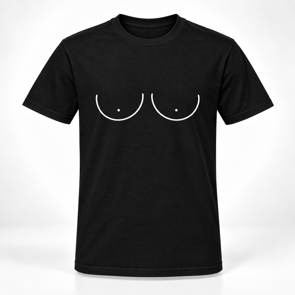Boob Line Art T-Shirt