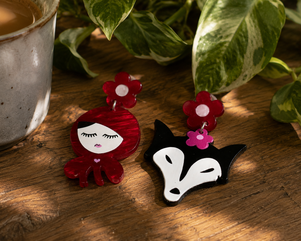 Little Red Riding Hood Earrings
