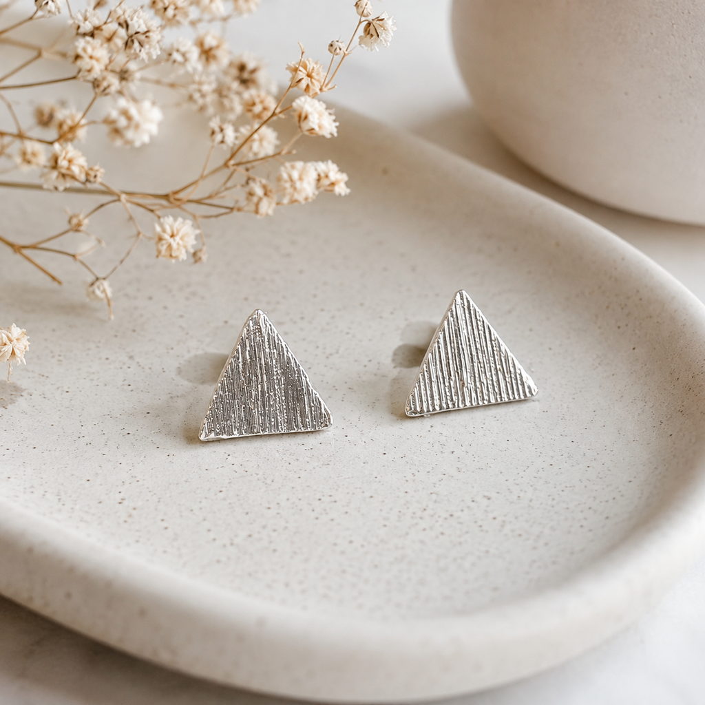 Triangle Stud Earrings