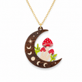 Mushroom Moon Necklace