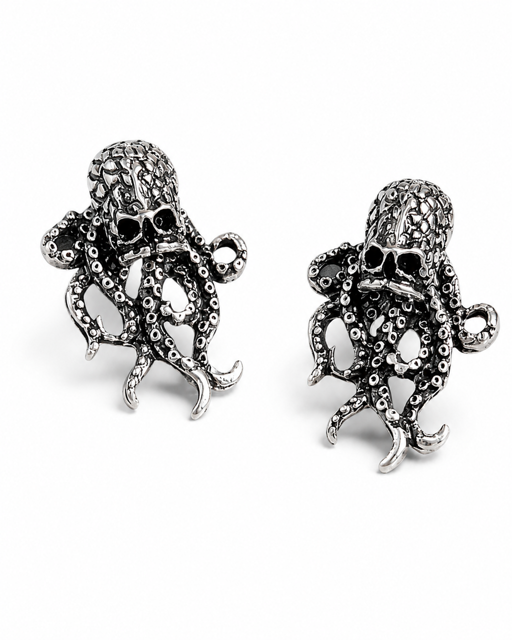 Gothic Octopus Earrings