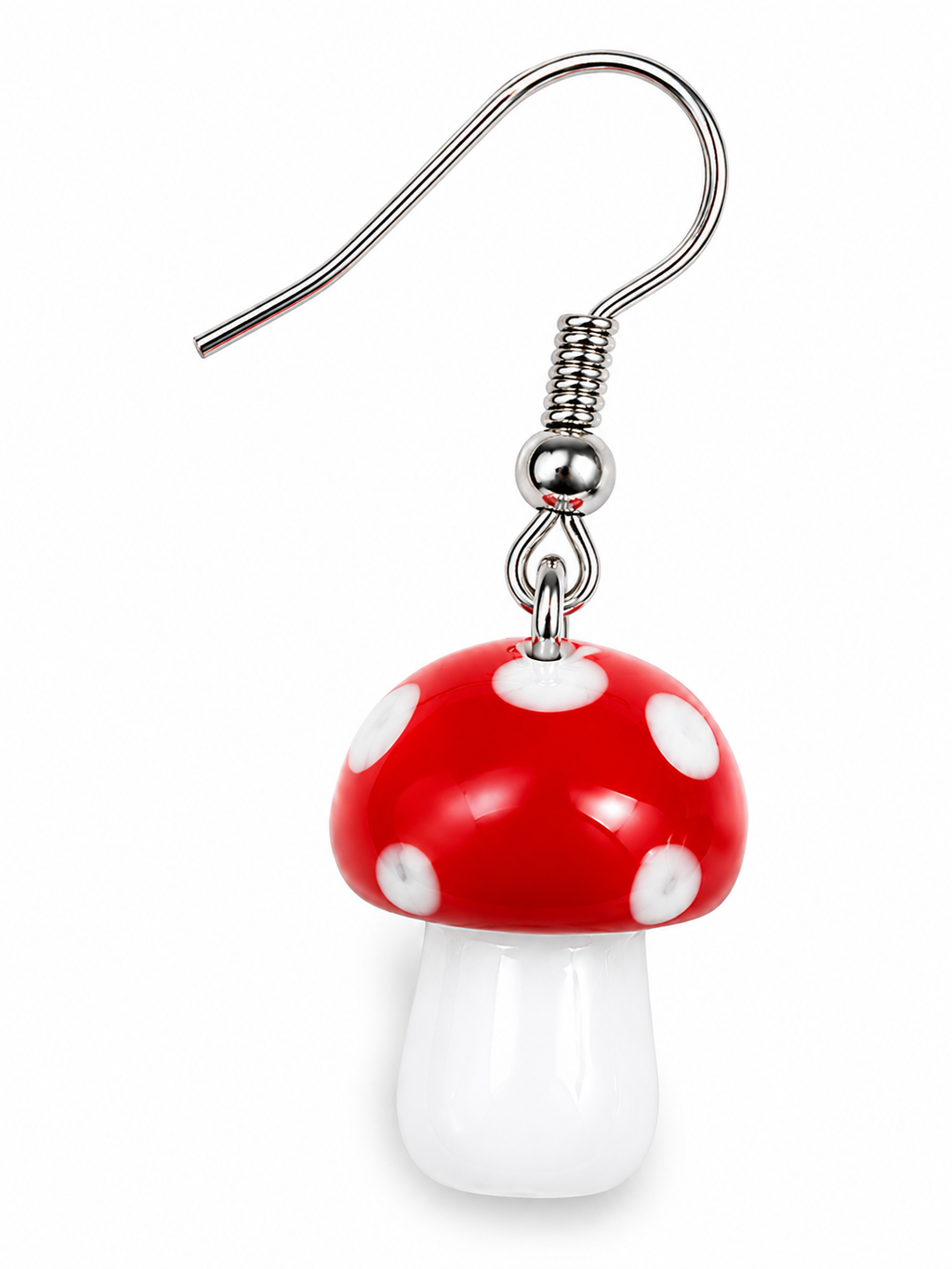 Red Mushroom Earrings