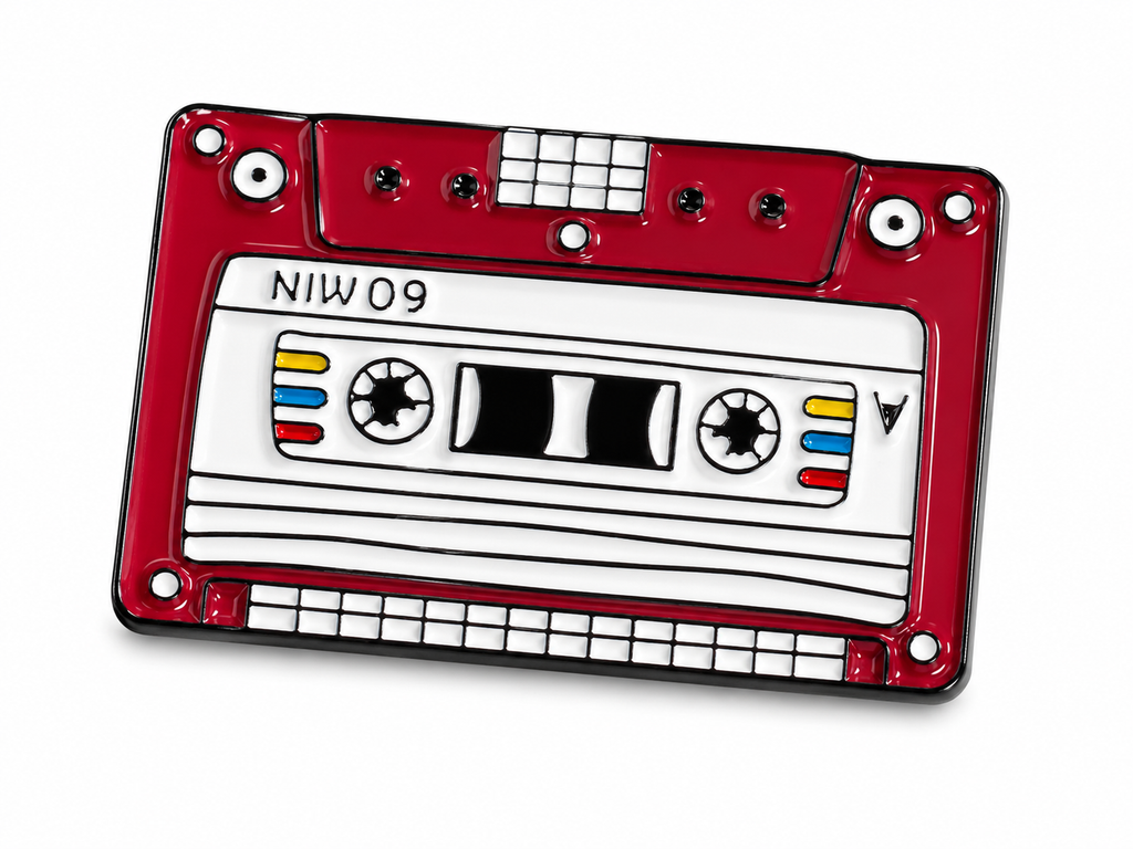 Tape Deck Enamel Pin