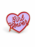 Girl Power Heart Pin