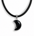 Gemstone Moon Necklace
