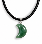 Gemstone Moon Necklace