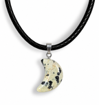 Gemstone Moon Necklace