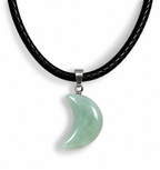 Gemstone Moon Necklace