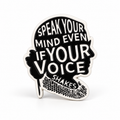 RBG Speak Your Mind Even if Your Voice Shakes Enamel Pin