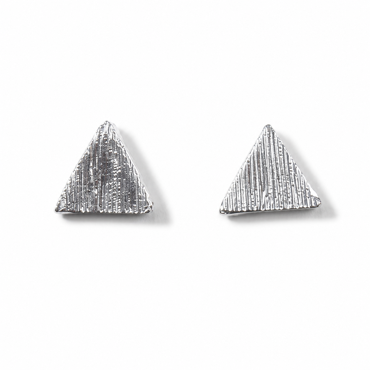 Silver Triangle Earrings